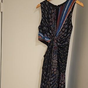 Multicolor Patterned Women's Dress